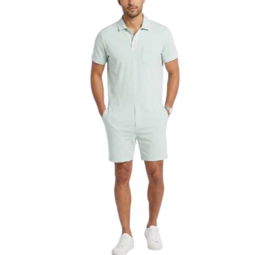 Original Penguin by Munsingwear Mens Light Mint Green Short Sleeve Polo Sz Large